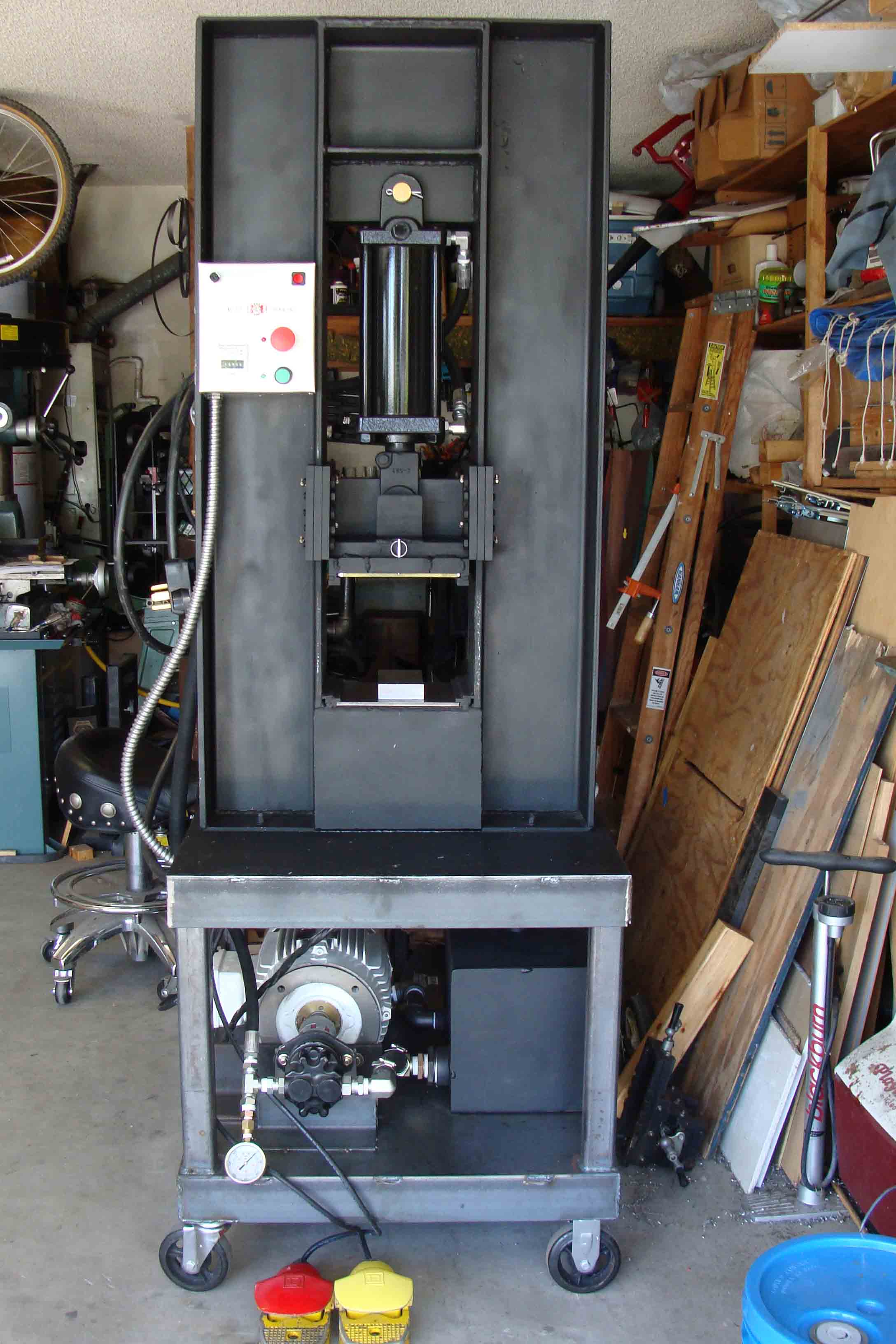 hydraulic forging press plans